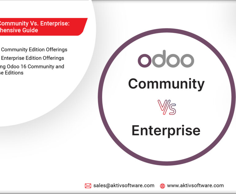Odoo 16 Community Vs. Enterprise Edition